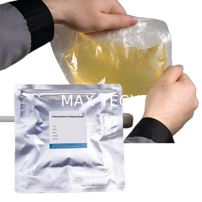 High Thermal Conductivity White PU Potting Adhesive for PCB/LED - Waterproof, Shockproof, Fast Curing Sealant