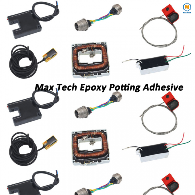 Bicomponente Alta condutividade térmica Epoxi de recipientes de componentes eletrónicos 2