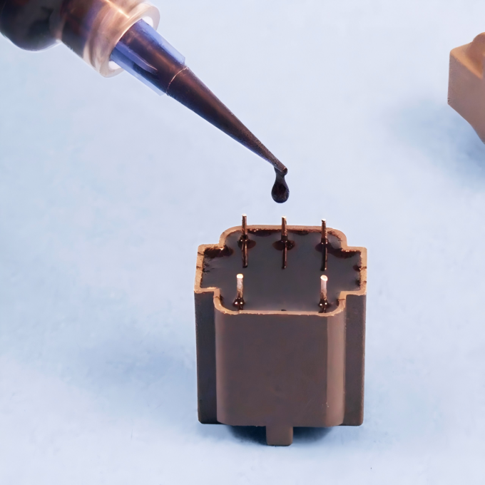 Bicomponente Alta condutividade térmica Epoxi de recipientes de componentes eletrónicos 5